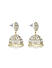 Fida Gold Plated Floral Mirror Jhumka Earrings For Women