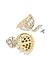 Fida Gold Plated Floral Mirror Jhumka Earrings For Women