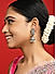 Fida Silver Plated Geometric  Pearl Jhumka Earrings For Women