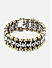 Stones Ghungroo Dual Toned Bangle Style Bracelet 