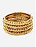 Set of 4 Gold Plated Temple Bangles