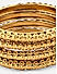 Set of 4 Gold Plated Temple Bangles