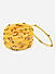 Set Of 12 Yellow Stones Gold Plated Silk Thread Bangles