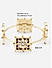 Set of 2 Maroon Enamelled Kundan Beads Gold Plated Square Bangles 
