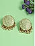 Pastel Mint Green Beads Gold Plated Spherical Stud Earring