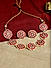 Red Kundan Beads Gold Plated Jewellery Set 
