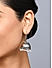 Fida Ethnic Oxidised Silver Plated Kundan & Pearl Studded Floarl Jhumka Earring For Women