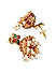 Fida Ethnic Gold Plated Red & Green stone Studded Pearl Peacock Guttapusalu Jewelry Set for Women