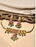 Fida Ethnic Traditional Gold Plated Red & Green stone Studded Emerald Nagas Jewelry Set for Women