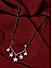 Fida Ethnic Traditional Silver Plated Pink Stone Studded Star Charm Mangalsutra for Women