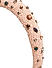 Toniq Pastel Pink Beads And Rhinestones Padded Fashion Hair Band For Women