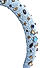 Toniq Pastel Blue Beads And Rhinestones Padded Fashion Hair Band For Women