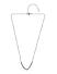 Toniq Silver Plated Geometric Silver Beaded Necklace For Women