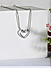Toniq Silver Plated Heart Charm Pendant Necklace For Women