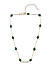 Toniq Gold Plated Green Stone Studded Coker Necklace For Women