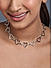 Toniq Silver Plated Heart Choker Necklace For Women