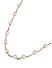 Toniq Gold Plated White Pearl Delicate Sautoir Necklace For Women