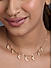 Toniq Gold Plated Delicate Moon Charms with AD stone studded Choker Necklace For Women