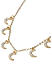 Toniq Gold Plated Delicate Moon Charms with AD stone studded Choker Necklace For Women