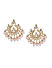 Pink Pearls Kundan Gold Plated Chandbali Earring