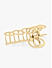 Gold Plated Metal Looped Claw Clip 