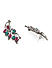  Silver Oxidised Ethnic Traditional  Dancing Peacock Necklace & Earrings Jewellery Gift Set For Women