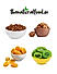 Almonds, Walnuts(250 g), Apricots & Kiwi - Fruit & Nut (200 gms each Combo Pack )