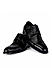 Black Leather Double Monk Strap Shoes