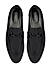 Black Leather Loafers With Buckle