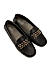 Black Embellished Moccasins