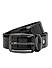 Black Textured Leather Men's Belt