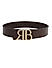 Brown Plain Leather Men's Belt