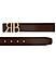 Brown Plain Leather Men's Belt