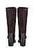 Brown Faux Suede Knee High Boots