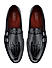 Black Croco Textured Monk Straps