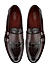 Coffee Croco Textured Monk Straps