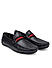 Black Moccasins With Contrast Panel