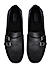 Black Monk Strap Style Moccasins