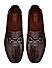 Burgundy Croco Textured Moccasins