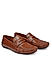 Tan Croco Textured Moccasins