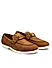 Brown Suede Loafers With Logo