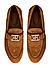 Brown Suede Loafers With Logo