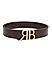 Brown Fish Textured Men's Belt