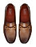 Tan Plain Leather Moccasins