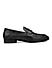 Black Signato Leather Loafers