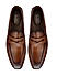 Tan Signato Leather Loafers