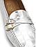 Silver Croco Textured Moccasins