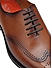 Tan Perforated Leather Lace Ups