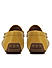 Yellow Leather Moccasins With Bow Detail