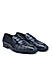 Blue Croco Textured Loafers